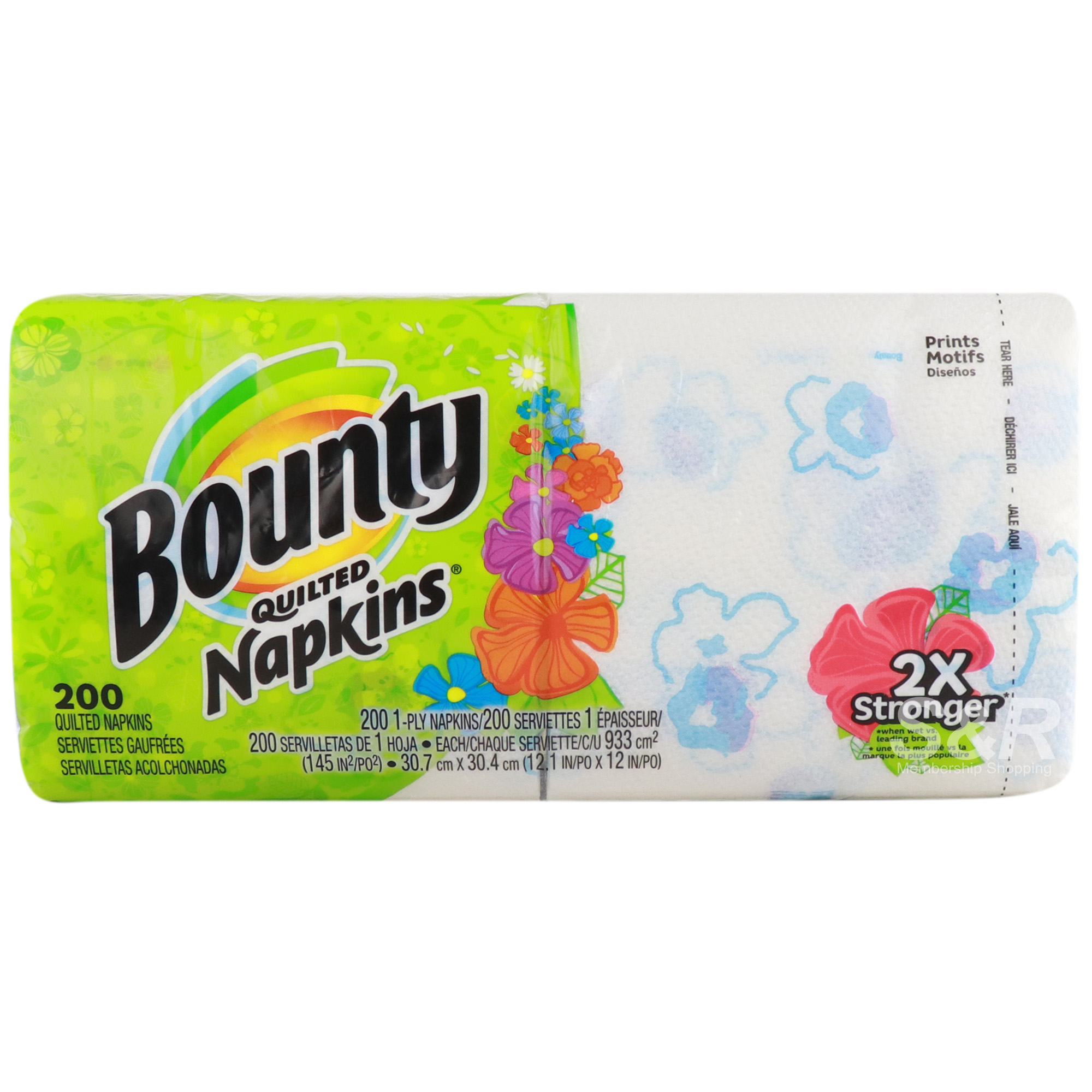 Bounty Quilted Napkins 1-Ply 200pcs Bounty Quilted Napkins 1-Ply 200pcs